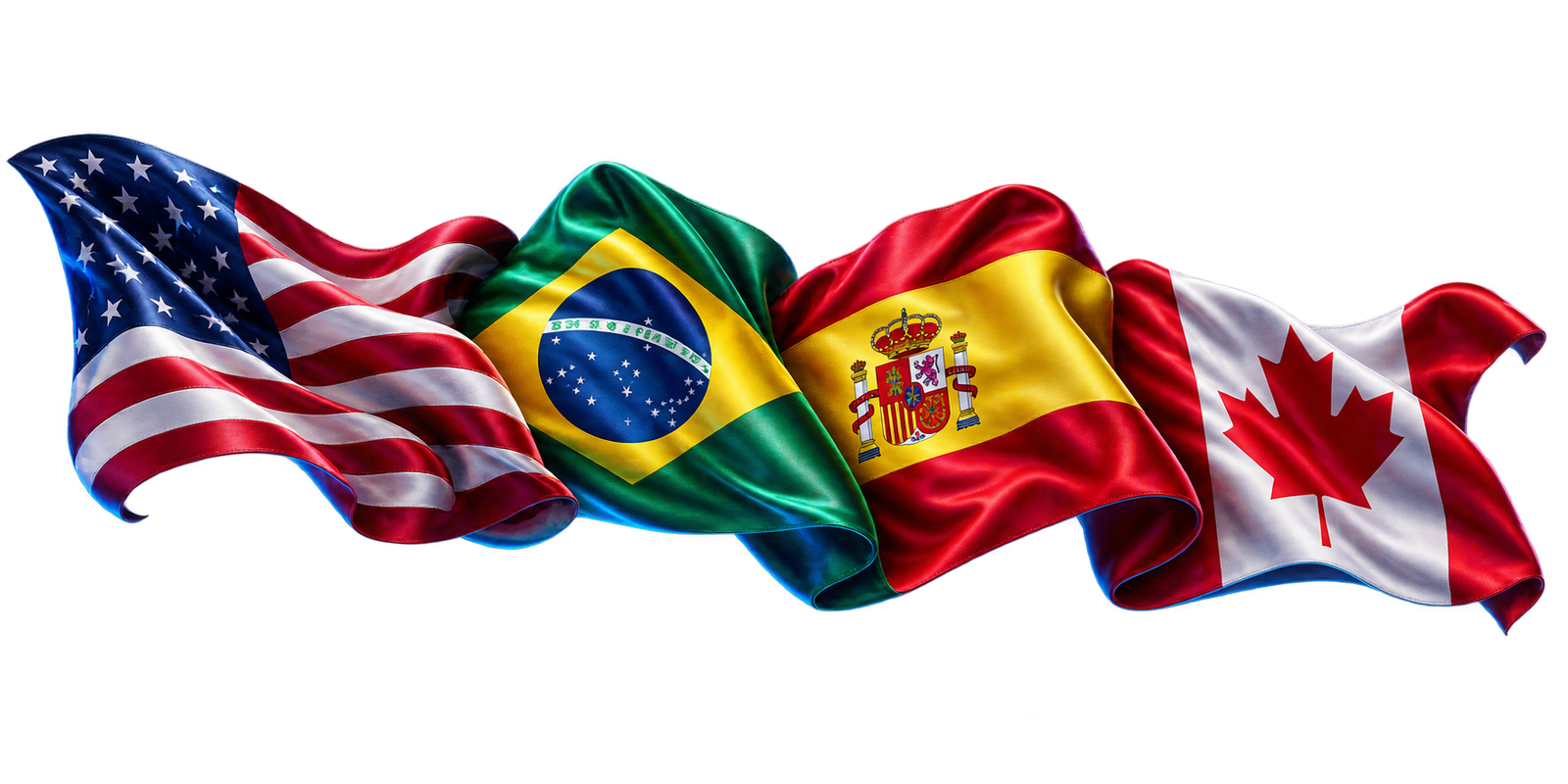 Bandeiras de países onde atuei